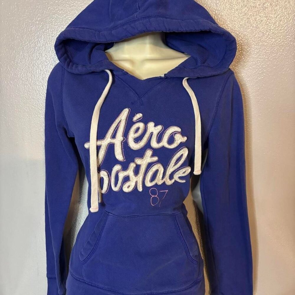 Y2K purple Aeropostale 87 Hoodie — Size M